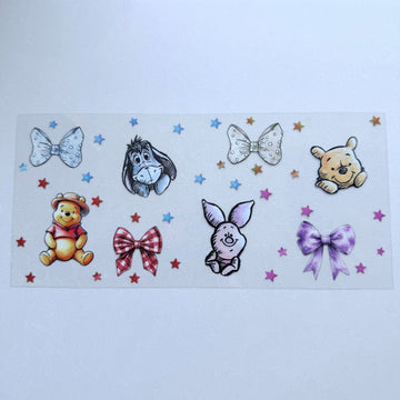 Piglet Bow Butterfly Purple