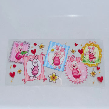 Piglet Framed Hearts