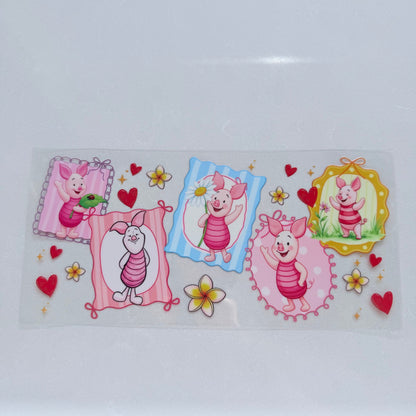 Piglet Framed Hearts