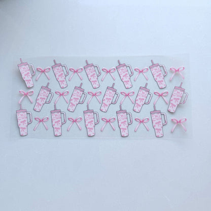 Pink Coffee Cup Bow 2