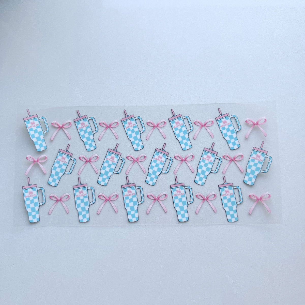 Blue Coffee Cup Bow 2