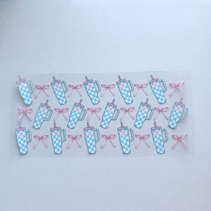 Blue Coffee Cup Bow 2