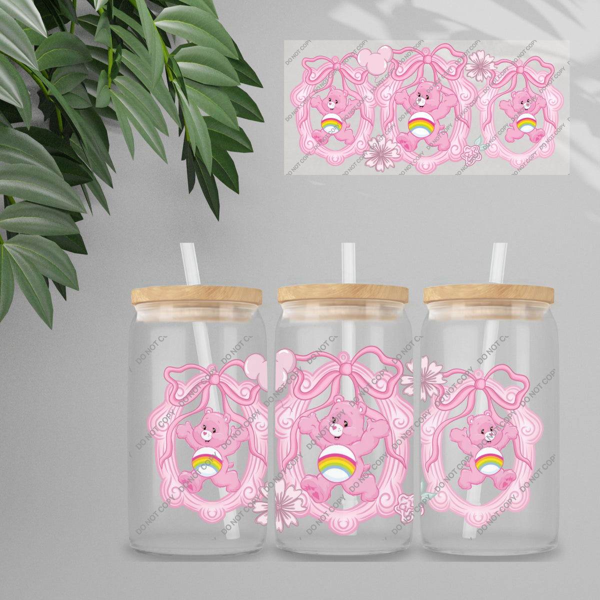 UVDTF Wrap - Cutesy Characters Double Sided | 16oz Tumbler Transfer