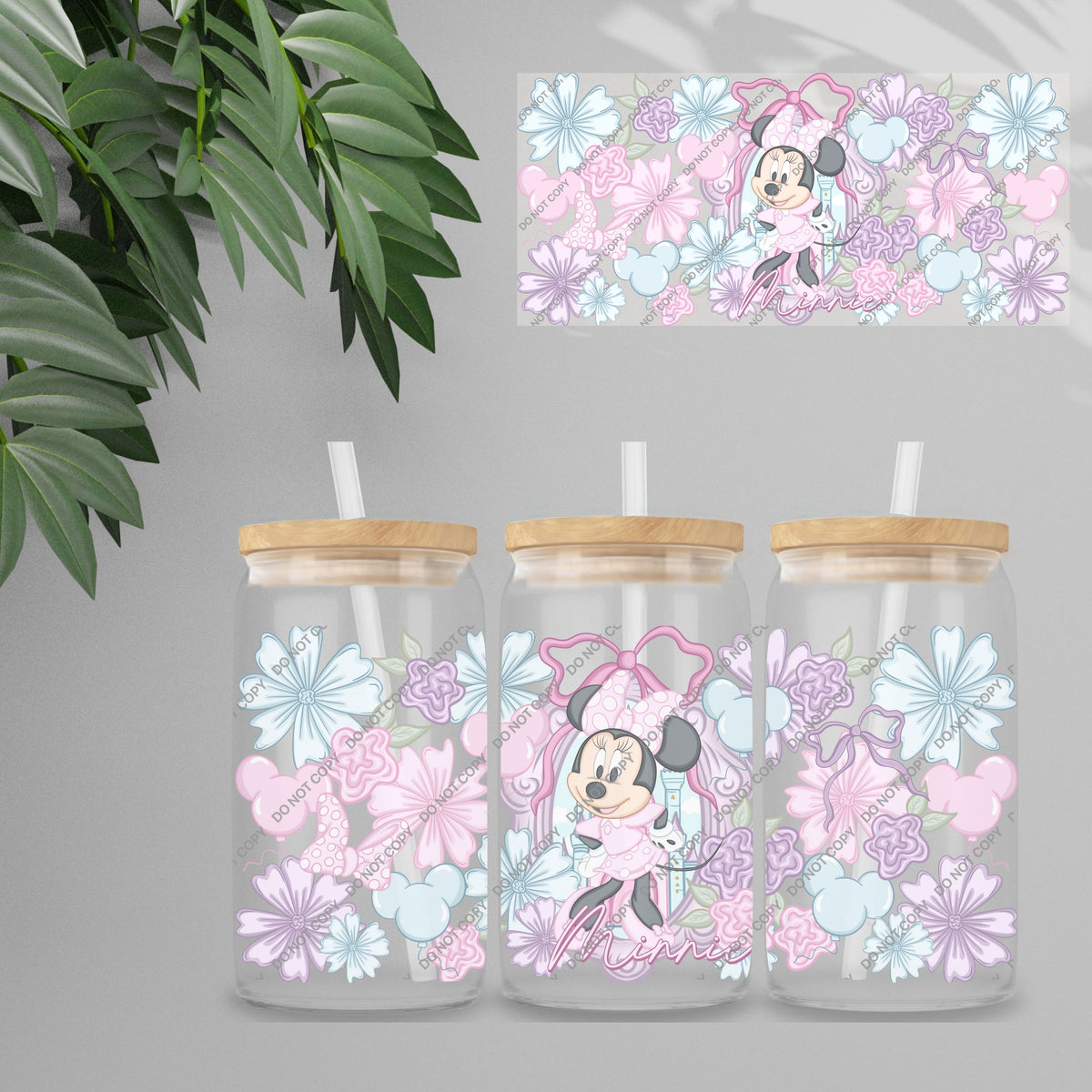 UVDTF Wrap - Cutesy Characters Double Sided | 16oz Tumbler Transfer