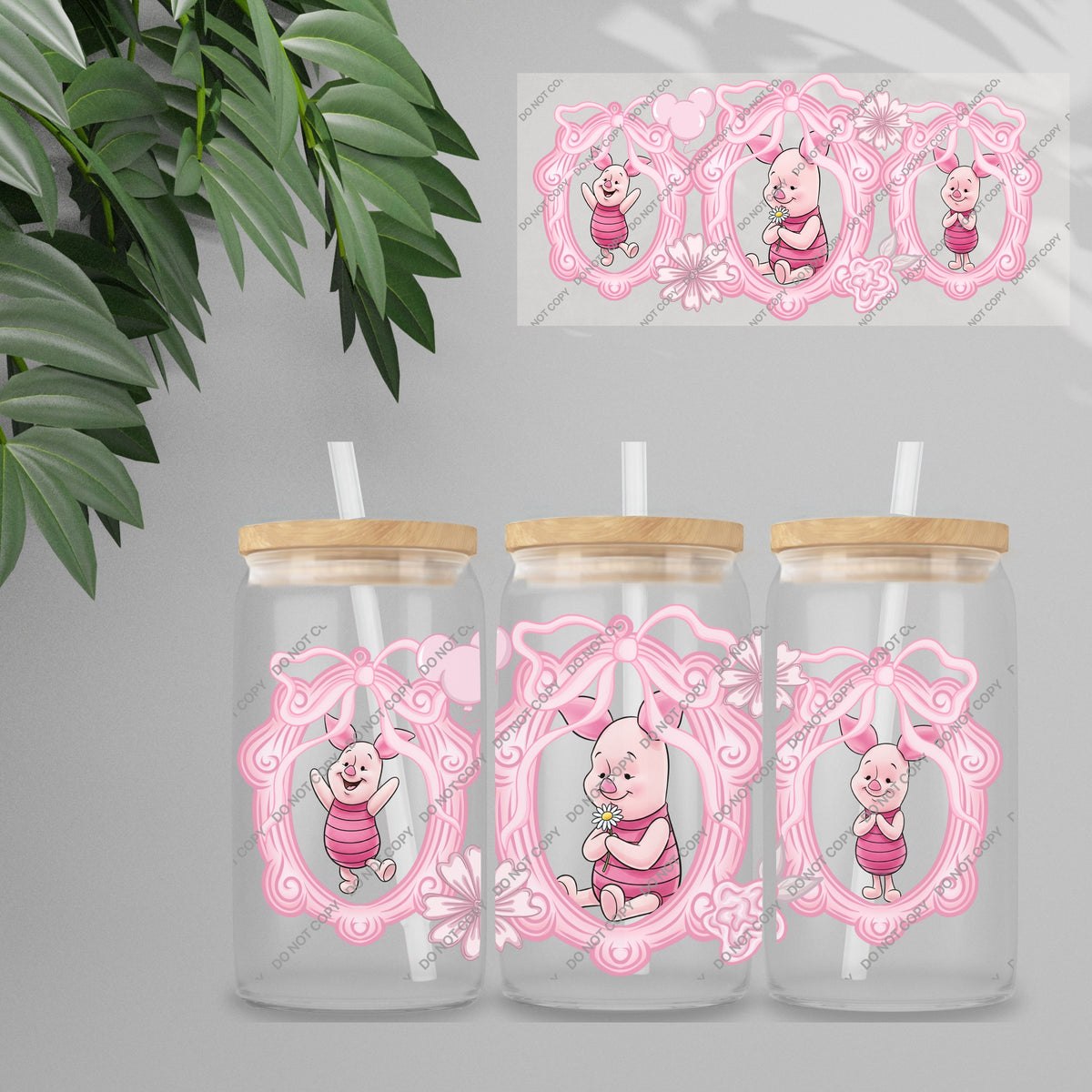 UVDTF Wrap - Cutesy Characters Double Sided | 16oz Tumbler Transfer