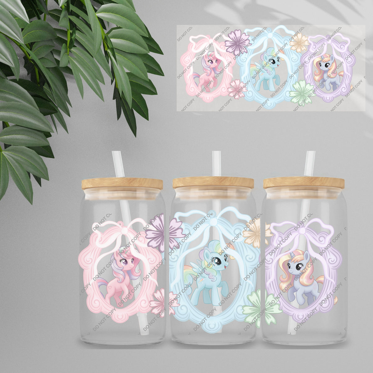 UVDTF Wrap - Cutesy Characters Double Sided | 16oz Tumbler Transfer