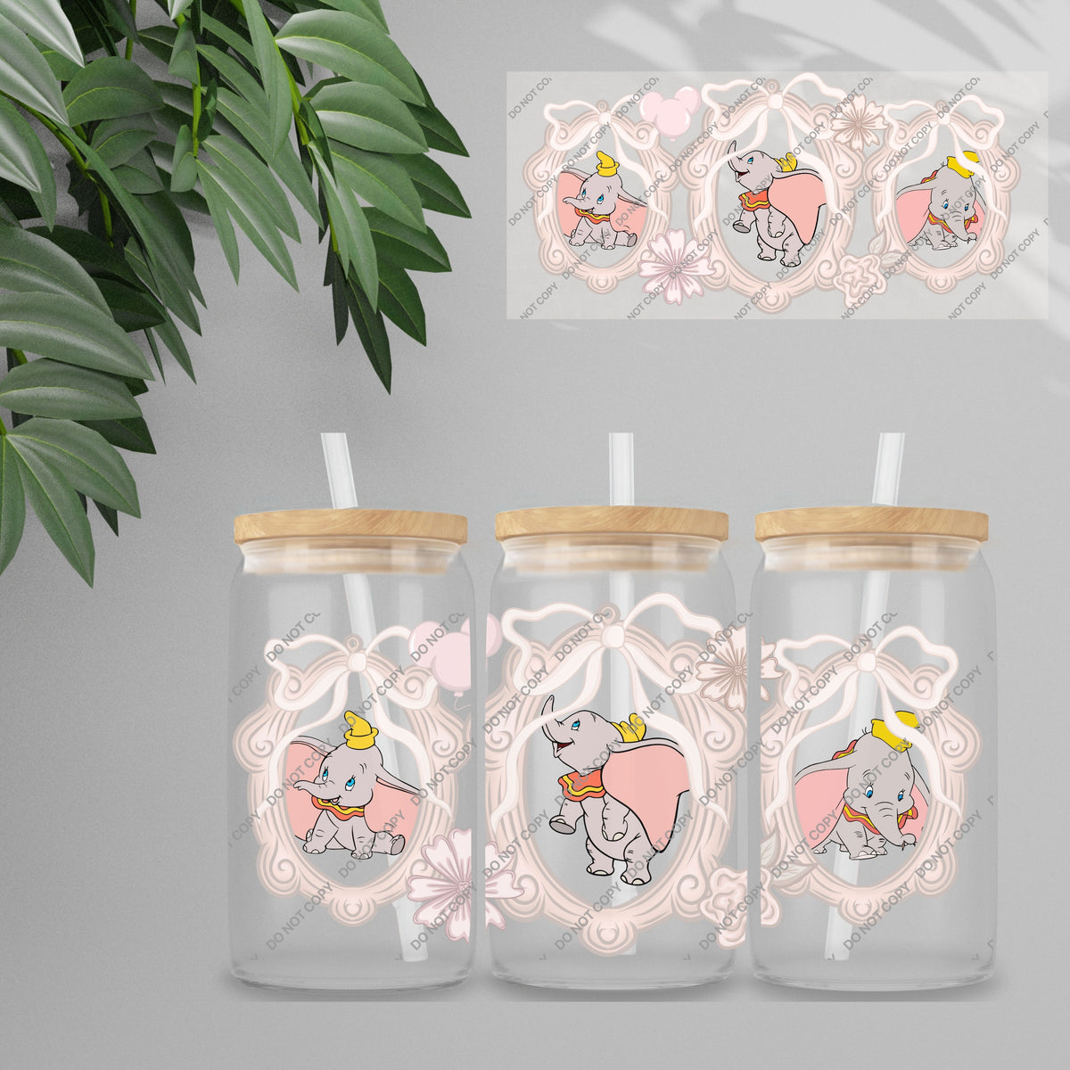 UVDTF Wrap - Cutesy Characters Double Sided | 16oz Tumbler Transfer