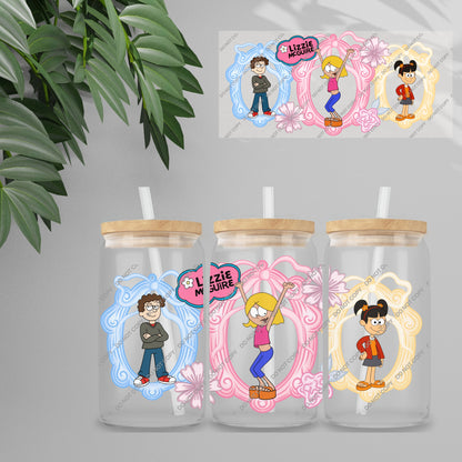 UVDTF Wrap - Cutesy Characters Double Sided | 16oz Tumbler Transfer