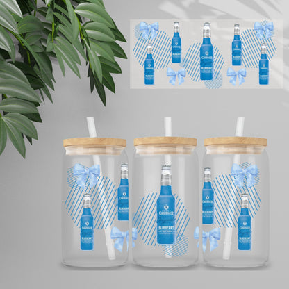 Blue Vodka Bottles