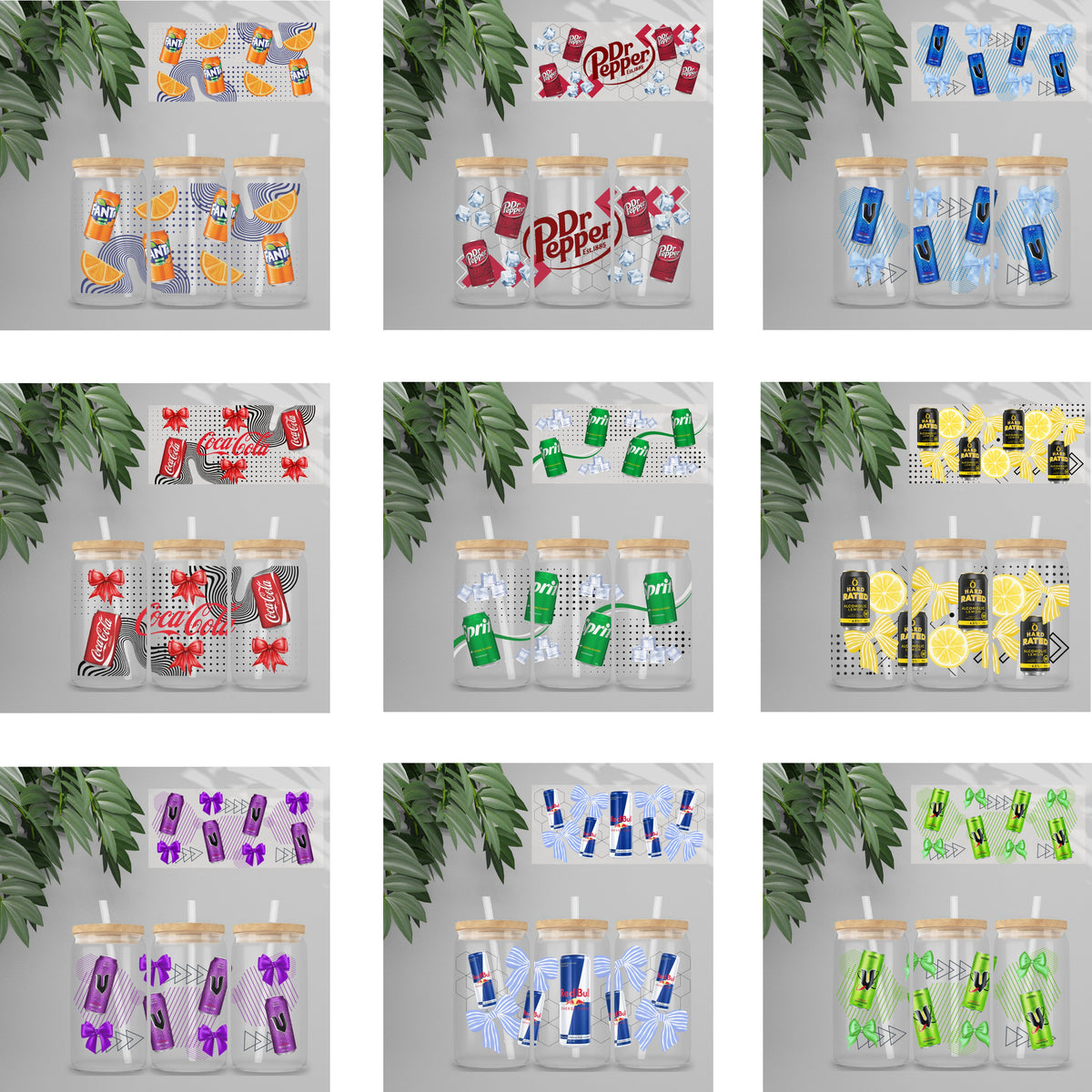 Assorted Drinks Mosaic