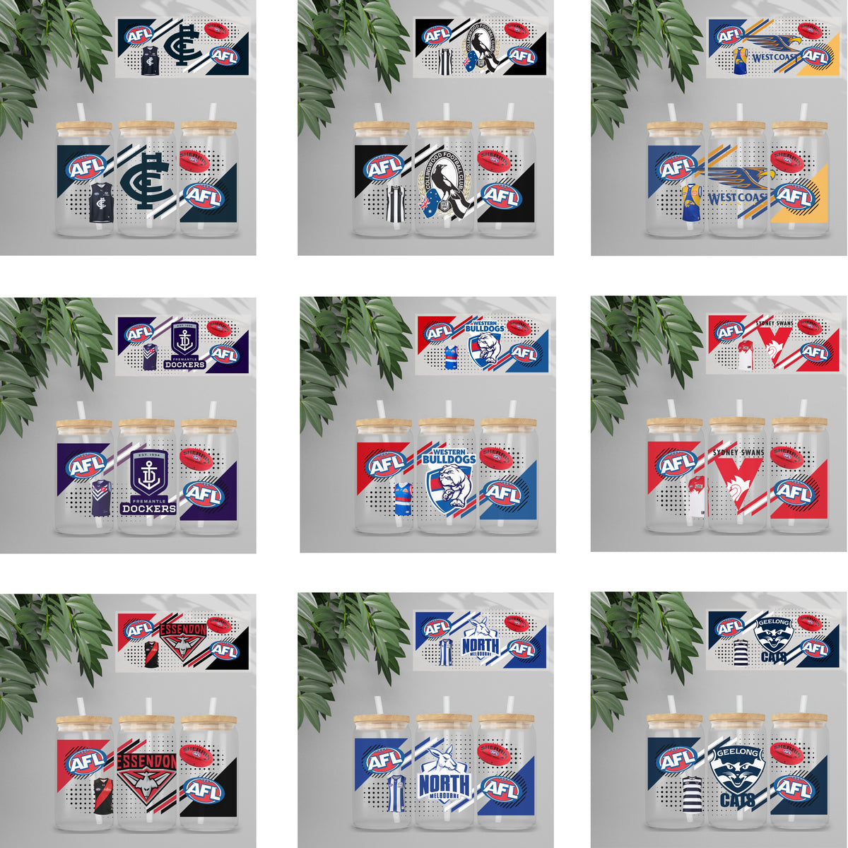 UVDTF Wrap - Sports Double Sided | 16oz Tumbler Transfer